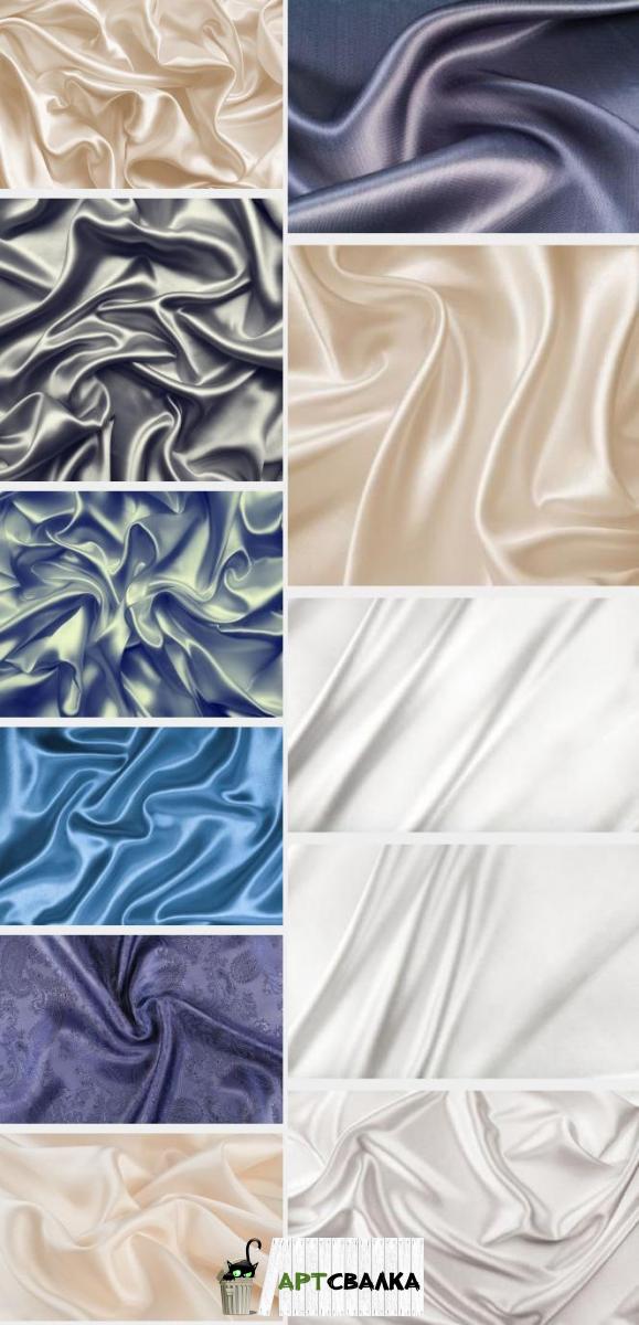 Синий, фиолетовый, белый и кремовый шелк в hd качестве | Blue, purple, white and cream silk in hd quality
